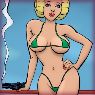 Agent 327 -(parodie)- Olga Lawina Pinup (thumbnail)