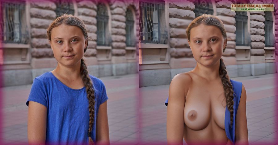Greta Thunberg -(AI)- Fake Pose 1