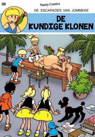 Jommeke -(parodie)- De kundige klonen (kaft)_S