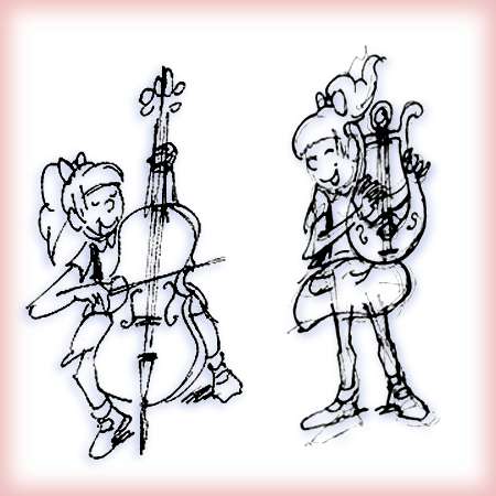 Miekes - Harp en Cello schets (fragment 1)
