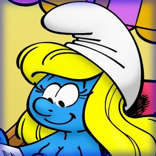 Smurfen -(parodie)- Geletterde Smurfin (thumbnail)