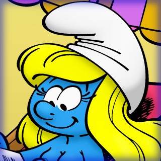 Smurfen -(parodie)- Geletterde Smurfin (thumbnail)