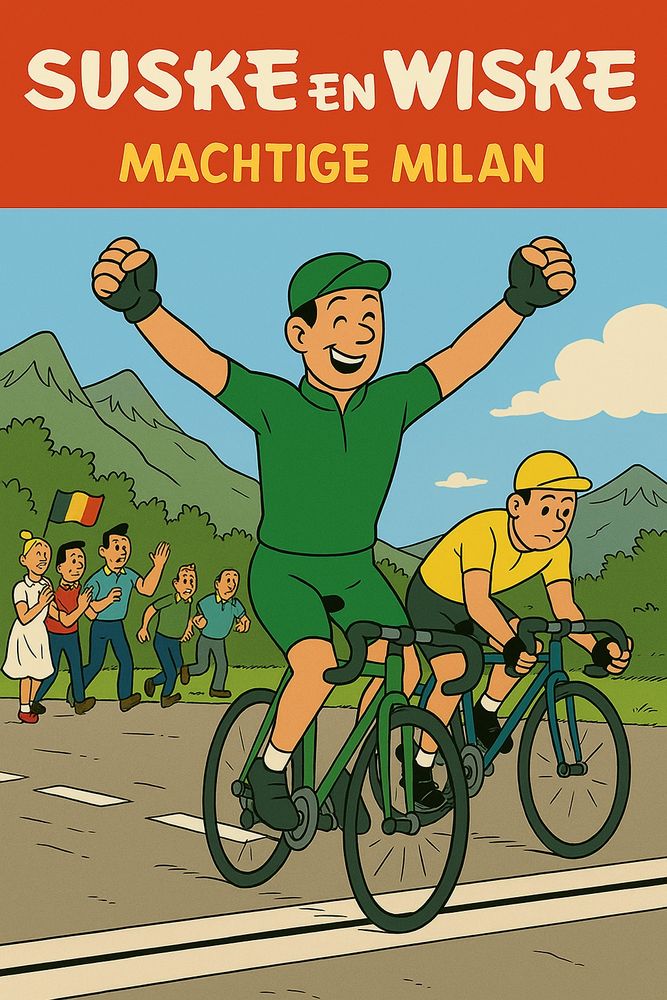 Suske en Wiske -(parodie)- Tour de France 02 - Machtige Milan (Perry Timmerman 2025)