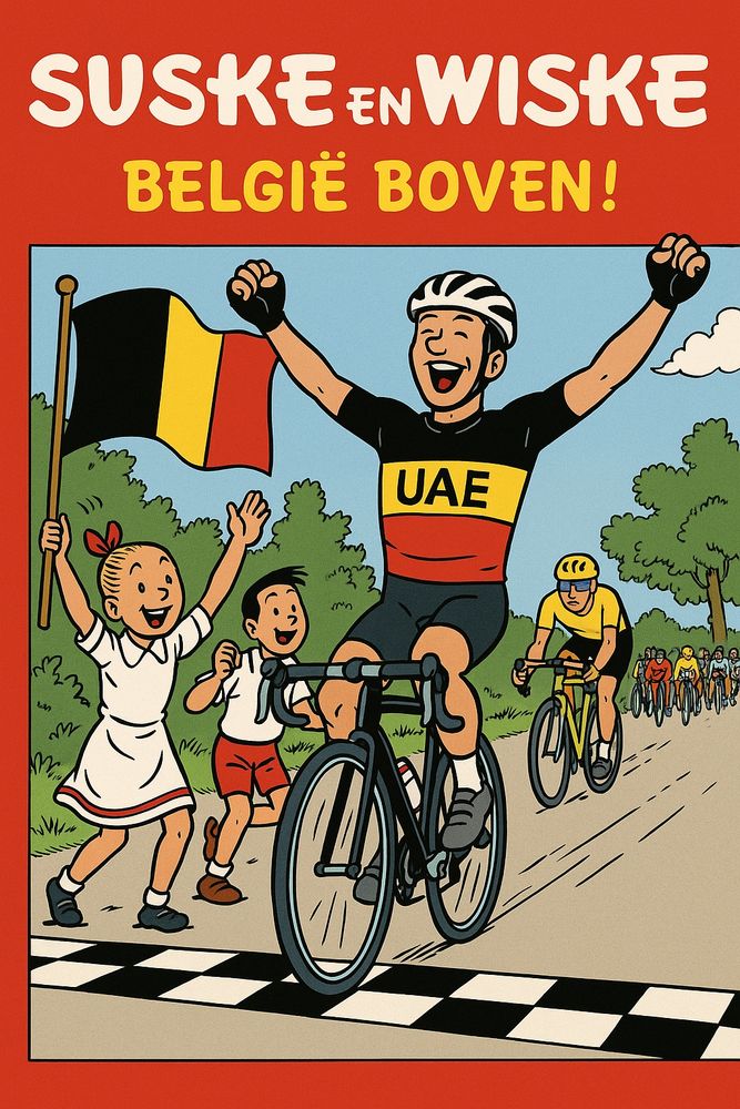 Suske en Wiske -(parodie)- Tour de France 10 - Belgie Boven (Perry Timmerman 2025)