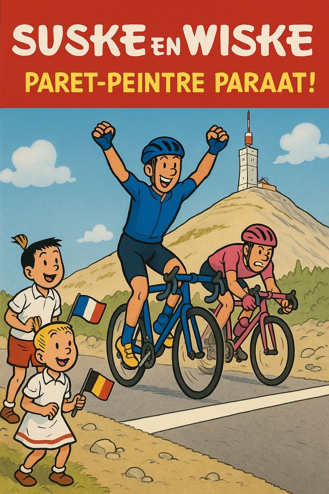 Suske en Wiske -(parodie)- Tour de France 12 - Paret-Peintre Paraat (Perry Timmerman 2025)