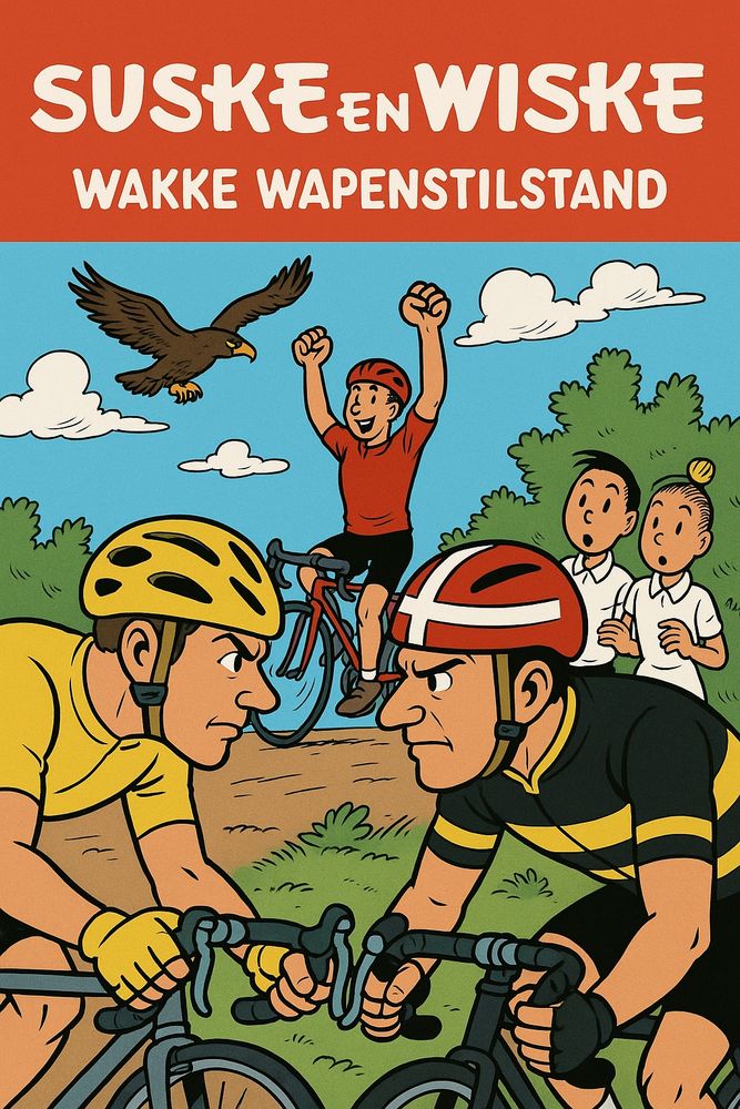 Suske en Wiske -(parodie)- Tour de France 15 - Wakke Wapenstilstand (Perry Timmerman 2025)