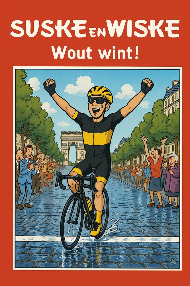 Suske en Wiske -(parodie)- Tour de France 17 - Wout Wint (Perry Timmerman 2025)