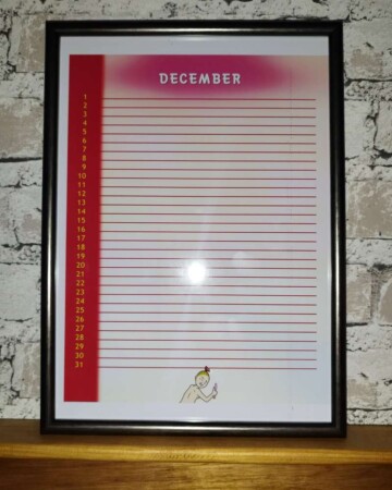 Suske en Wiske -(parodie)- Wiske kalender december (Barts foto)