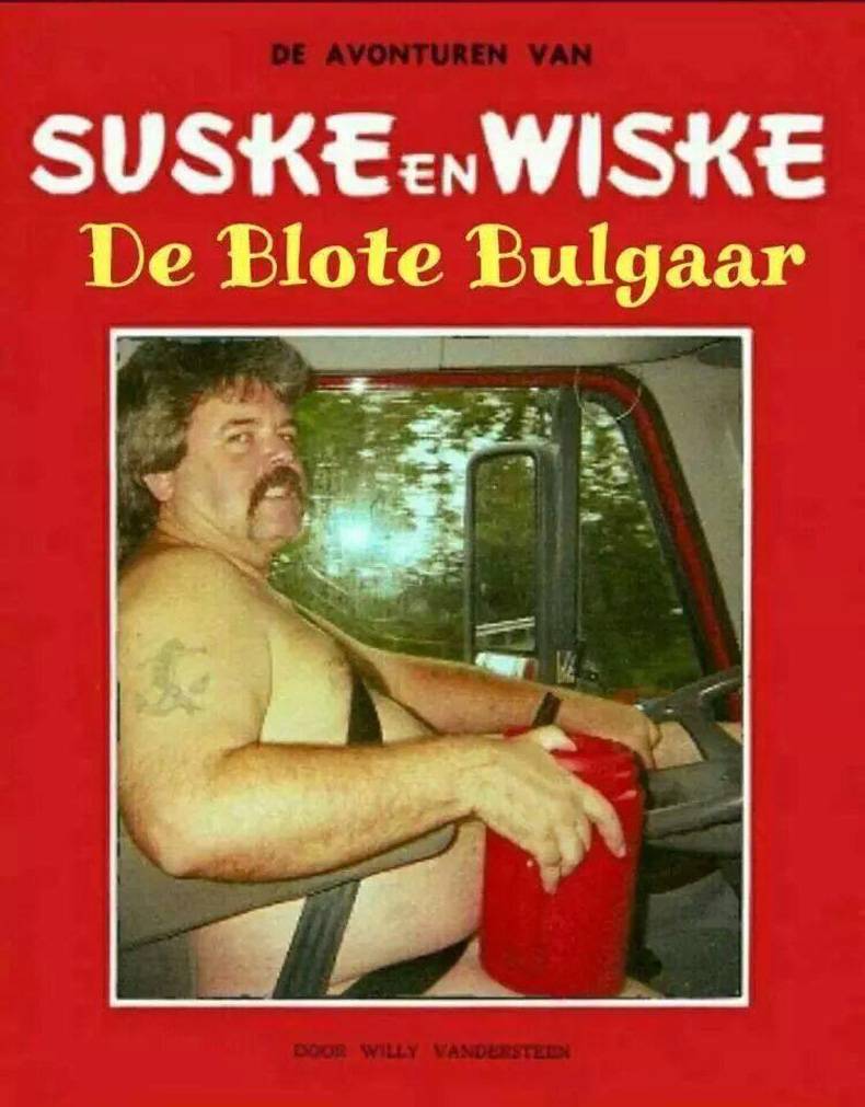 Suske en Wiske (parodie kaft) - De blote bulgaar