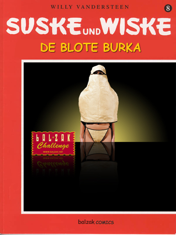 Suske en Wiske (parodie kaft) - De blote burka