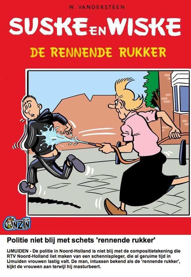 Suske en Wiske (parodie kaft) - De rennende rukker